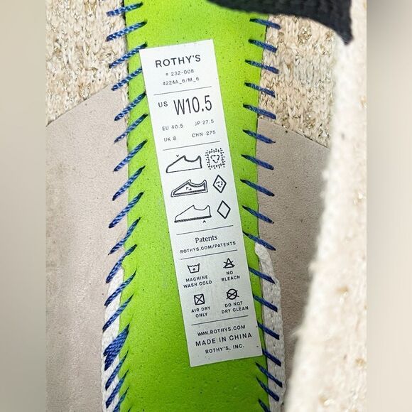 Rothy’s The Max Square Toe Mary Jane ballet Flats in cream. 10.5 - Picture 12 of 17